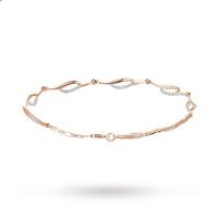 9ct Rose Gold 0.33ct Diamond Bracelet