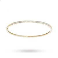 9ct Yellow Gold 0.50ct Diamond Bangle