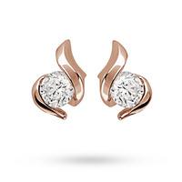 9ct Gold 0.25ct Wrapped In Love Diamond Earrings