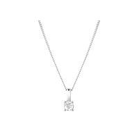 9ct White Gold 0.15ct Brilliant Cut Pendant