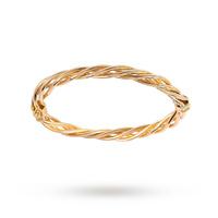 9ct Yellow Gold Open Weave Bangle