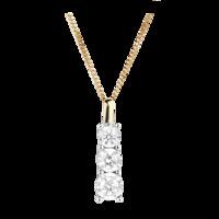 9ct gold 024ct brilliant cut diamond pendant