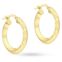 9ct Yellow Gold Hoop Earrings