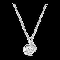 9ct Gold 0.15ct Wrapped In Love Diamond Pendant