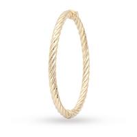 9ct yellow gold twist bangle