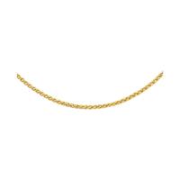 9ct yellow gold 18 inch mini spiga chain