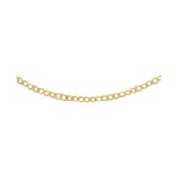 9ct yellow gold 16 inch flat curb chain