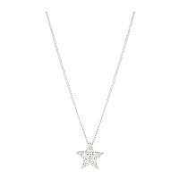 9ct White Gold 0.15ct Diamond Star Pendant