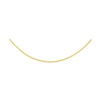 9ct yellow gold 18 inch square snake chain