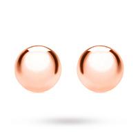 9ct Rose Gold Ball Stud Earrings