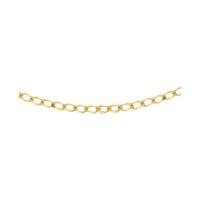 9ct yellow gold 18 inch flat curb chain