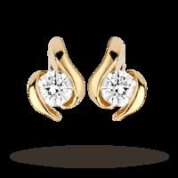 9ct Gold 0.17ct Wrapped In Love Diamond Earrings