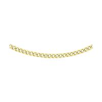 9ct yellow gold 18 inch flat curb chain