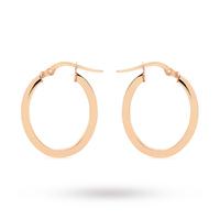 9ct Rose Gold Hoop Earrings