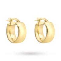 9ct yellow gold small hoop earrings