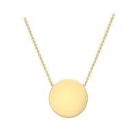 9ct Yellow Gold Disc Necklace