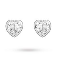 9ct White Gold Cubic Zirconia Earrings