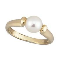 9ct gold freshwater cultured pearl ring