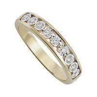 9ct gold 032 carat diamond eternity ring