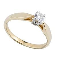 9ct gold 0.25 carat diamond engagement ring