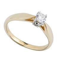 9ct gold 025 carat diamond engagement ring