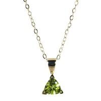 9ct gold peridot pendant