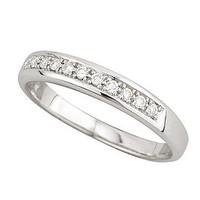 9ct white gold diamond channel set eternity ring