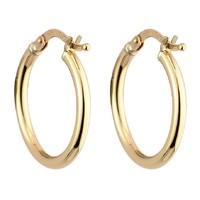 9ct gold small hoop earrings