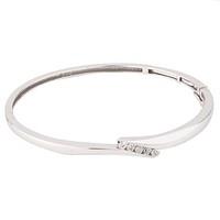 9ct white gold 0.36 carat diamond bangle