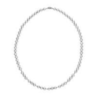 9ct white gold 7mm grey freshwater cultured pearl necklace