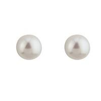 9ct gold 7-7.5mm freshwater cultured pearl stud earrings