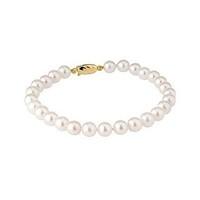 9ct gold 5.5-6mm freshwater cultured pearl bracelet