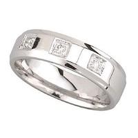 9ct white gold 5mm diamond wedding ring