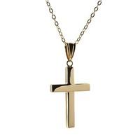 9ct gold plain cross