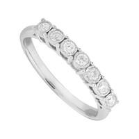 9ct white gold 0.21 carat diamond eternity ring