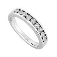 9ct white gold 0.15 carat diamond eternity ring