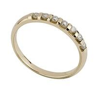 9ct gold 0.25 carat diamond bar-set ring