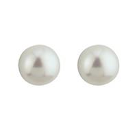 9ct gold 10mm freshwater cultured pearl stud earrings