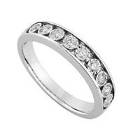 9ct white gold 0.32 carat diamond eternity ring