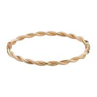 9ct gold twist bangle