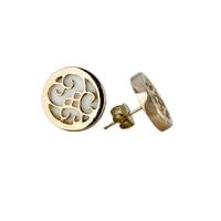 9ct Rose Gold Bauxite Flore Stud Earrings