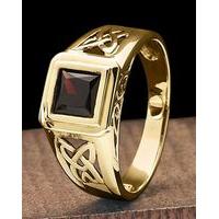 9ct gold celtic style ring