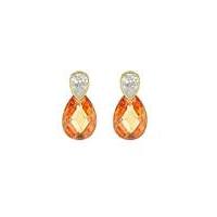 9ct gold cubic zirconia earrings