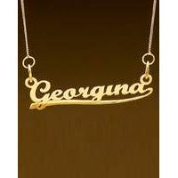 9ct gold personalised name necklace