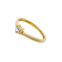 9ct Yellow Gold Diamond Set Heart Ring