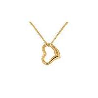 9Ct Gold Floating Open Heart Necklace