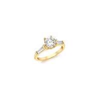 9Ct Gold Cubic Zirconia Solitaire Ring