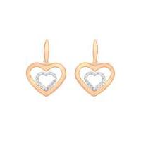 9Ct Gold Heart Earrings
