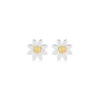 9ct gold daisy earrings