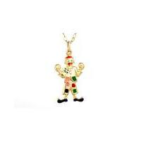 9ct Gold Childs Moveable Clown Pendant